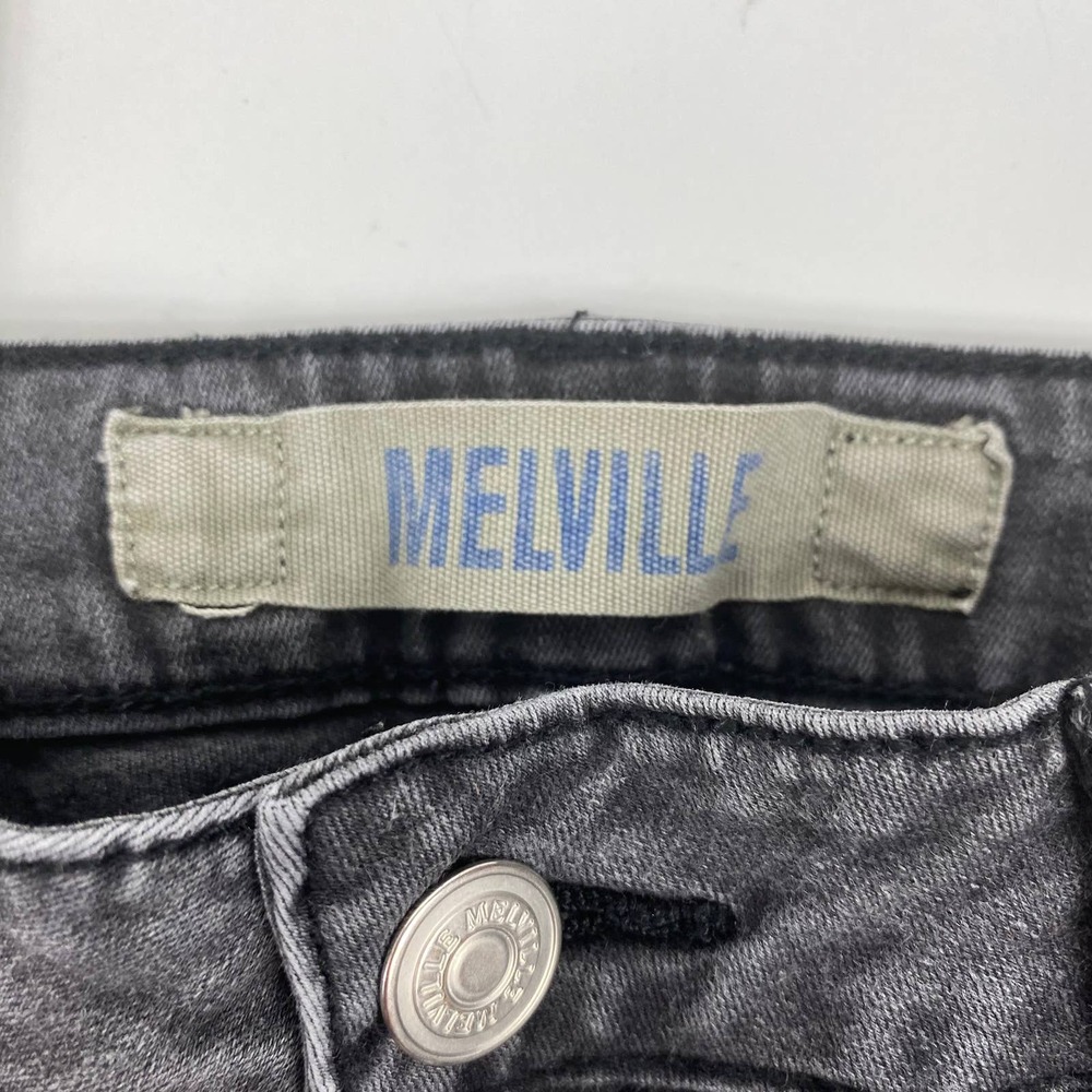 Brandy Melville Moto Skinny Jeans Zip Black Wash Hi Rise 5 Pocket Womens - Picture 5 of 9